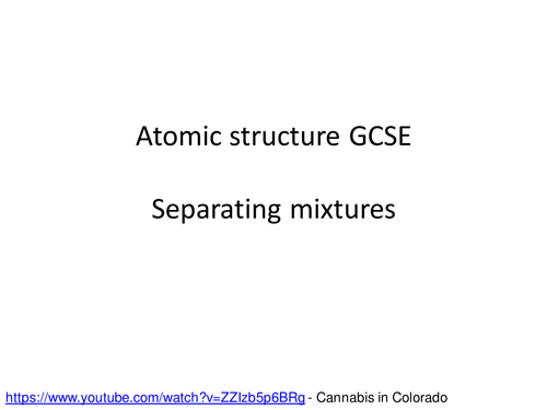 Separating mixtures GCSE - includes paper chromatography