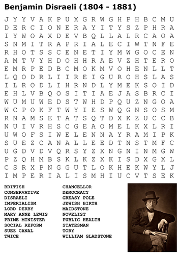 British Prime Ministers Word Search Pack