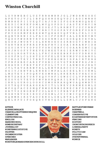World War Two Leaders Word Search Pack