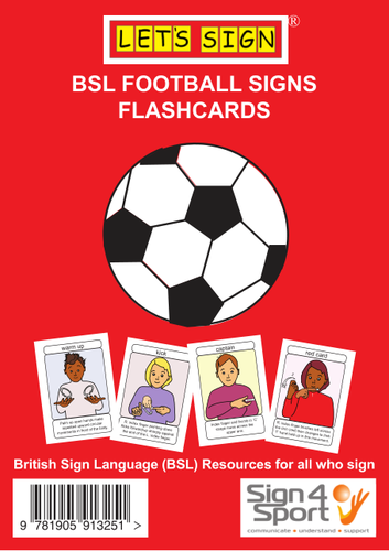 BSL Football Signs Flashcards (Let's Sign BSL)