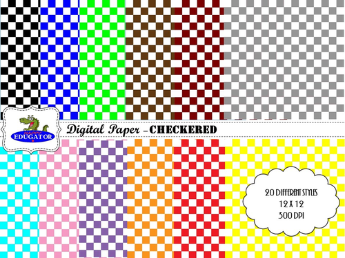 Checkered Digital Paper