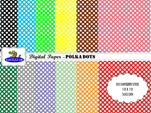 Polka Dots Digital Paper