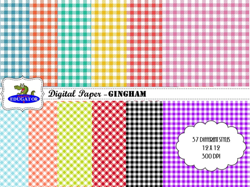 Gingham Digital Paper