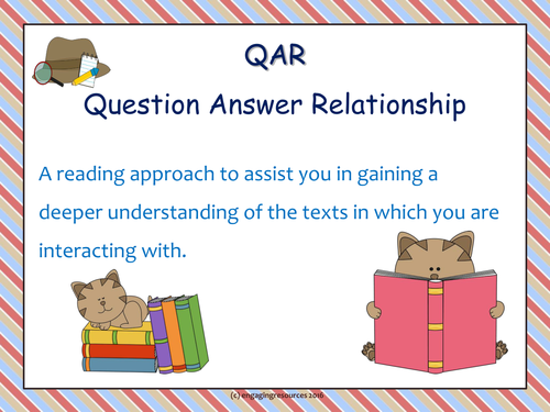 Introduction to Question-Answer Relationship for STUDENTS – Reading Strategy (any text any subject!)
