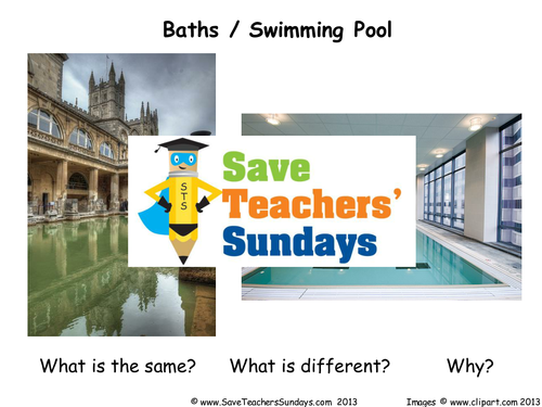 Roman And Modern Images To Compare KS2 Lesson Plan and Worksheet