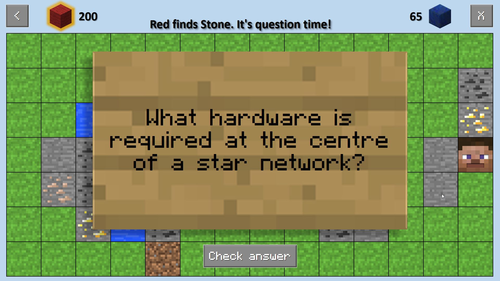 "Mindcraft" - Easily Customised PowerPoint Class Quiz With Minecraft Theme