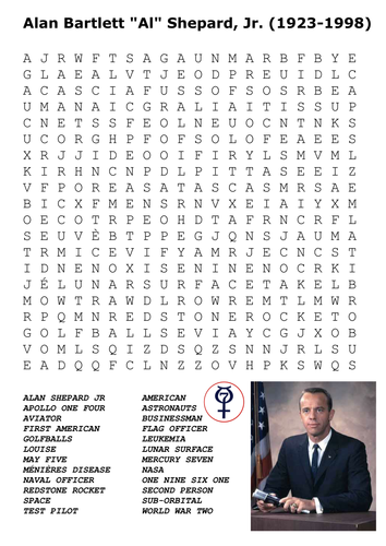 Alan Shephard Word Search