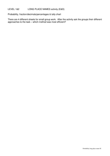 working out probability in functional  skills maths