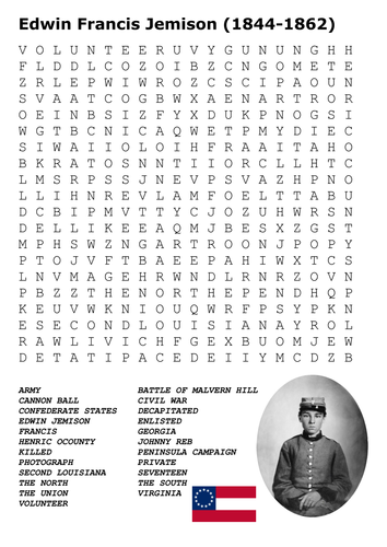 The US Civil War Word Search Pack