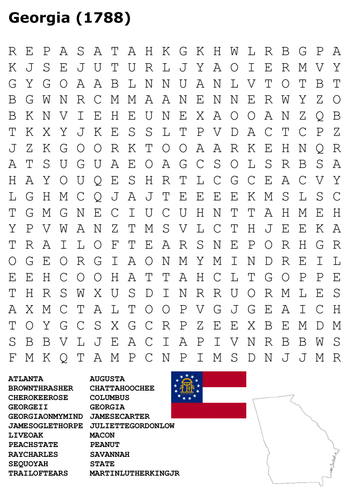 Georgia State Word Search