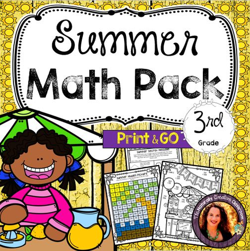 Summer Math Pack for 3rd Grade