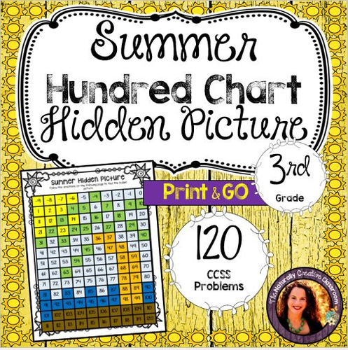 Summer Hidden Picture for 3rd Grade