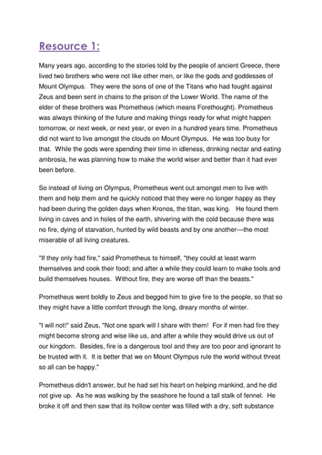 GCSE English Language Paper 1 Vocab work and Q1 Frankenstein.