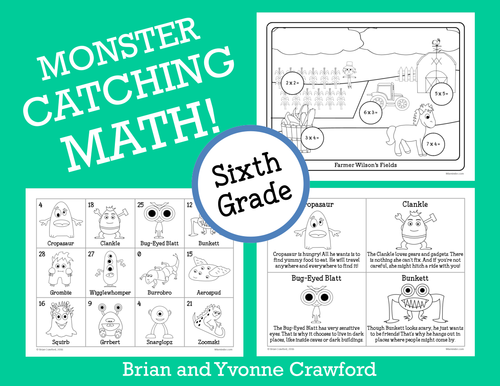 Pokemon GO Inspired Monster Catching Math for Sixth Grade