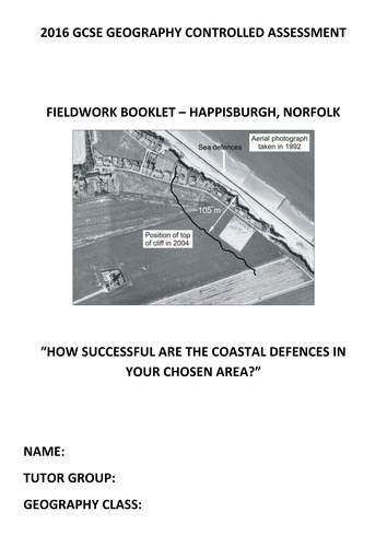 Geography CA workbooklet - Happisburgh Coast