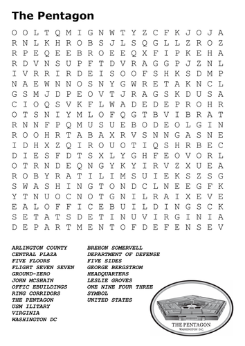 The Pentagon Word Search
