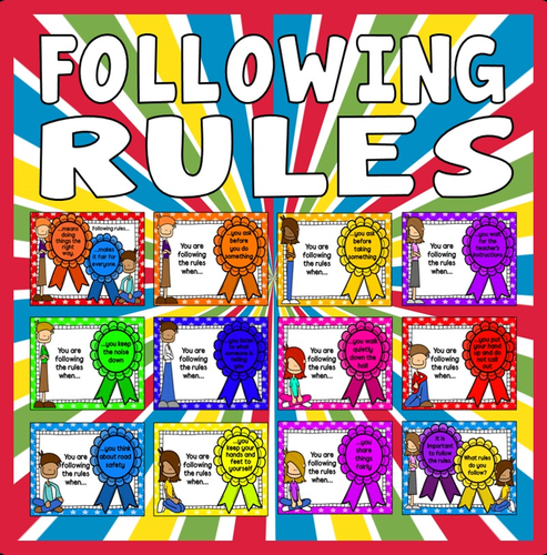 CLASSROOM RULES POSTERS - DISPLAY, BEHAVIOUR, EARLY YEARS EYFS, KEY STAGE 1