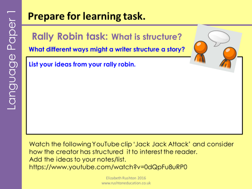 GCSE English AQA Language Paper 1 Q3 Structure - Frankenstein