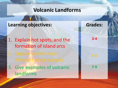 Tectonic Landscapes and Hazards WJEC 1-9 course (Scheme of learning) - lesson 3