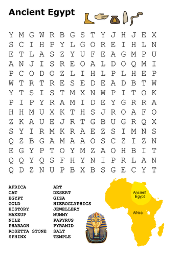 Ancient Egypt Word Search Pack