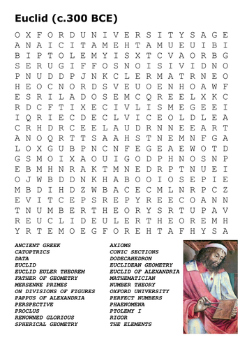 Euclid Word Search