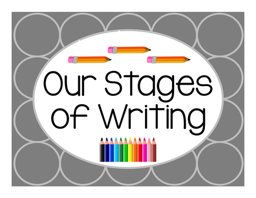 Stages of Writing Display Cards