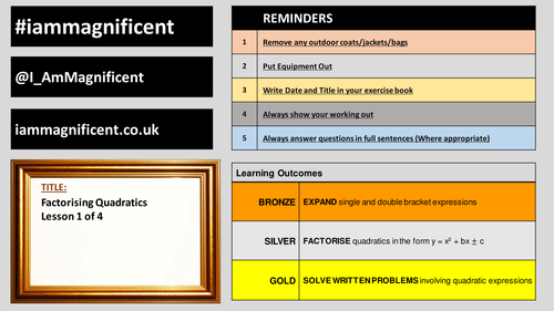 Maths - Factorising Quadratics - #iInspire