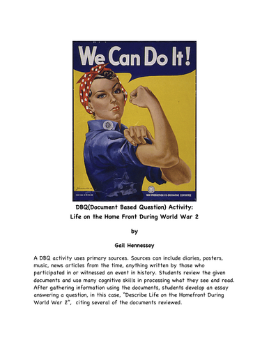 Evacuation during WW2 (The Homefront) by gurbhinder - Teaching