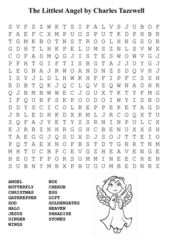 The Littlest Angel Word Search