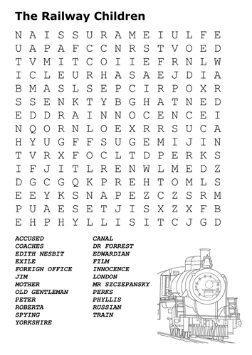 The Railway Children Word Search