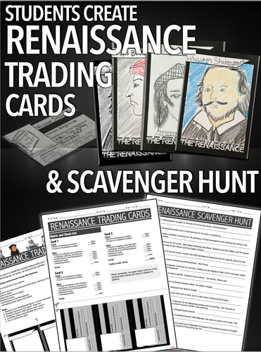 Renaissance Trading Card Project & Scavenger Hunt