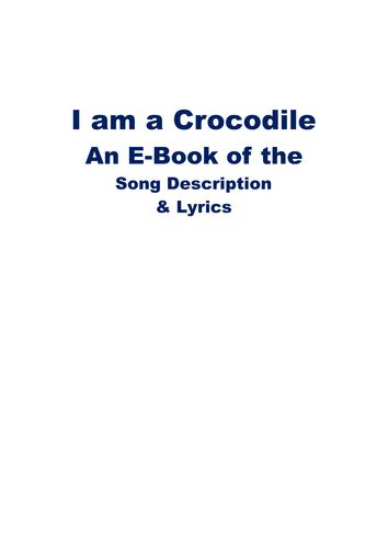 Crocodile Song to Encourage Intentional Anticipation