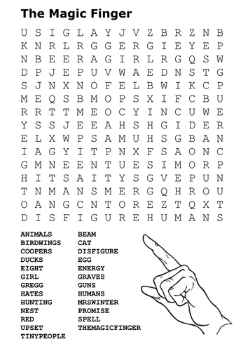 The Magic Finger Word Search