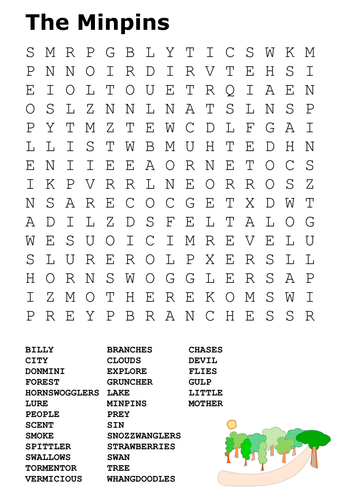 The Minpins Word Search