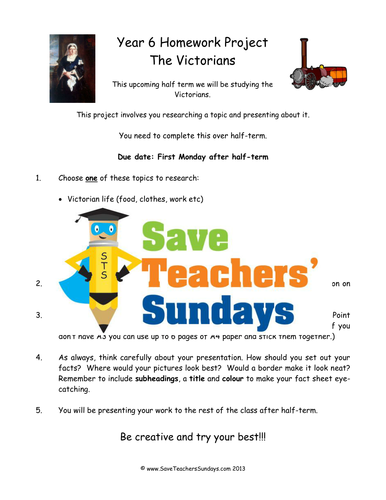 victorians homework tasks ks2