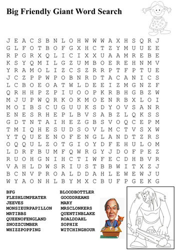 Roald Dahl Word Search Pack