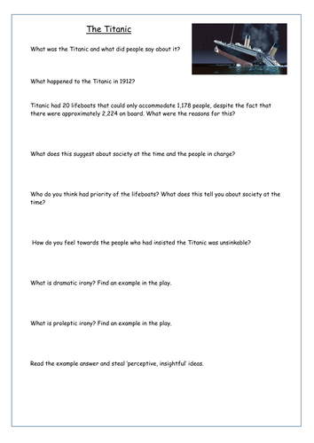 AQA Paper 2 19 Century Non-Fiction / An Inspector Calls Context