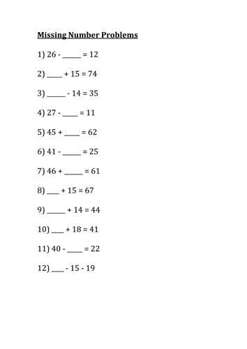 missing-number-problems-column-addition-and-subtraction-by-rachholmes