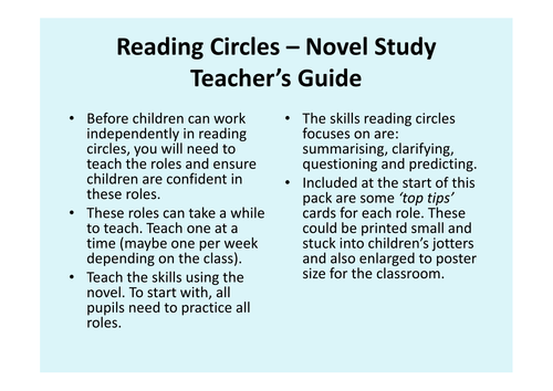 Reading Circles - Fiction Novel Pack