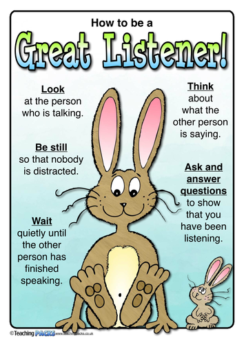 What Makes A Good Listener Poster