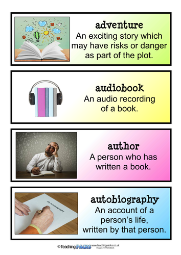 Reading Corner Vocabulary Labels