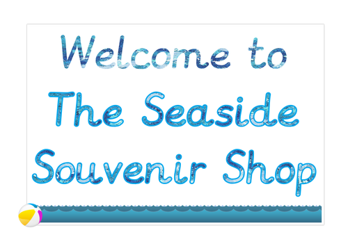 Role Play Pack - Seaside Souvenir Shop