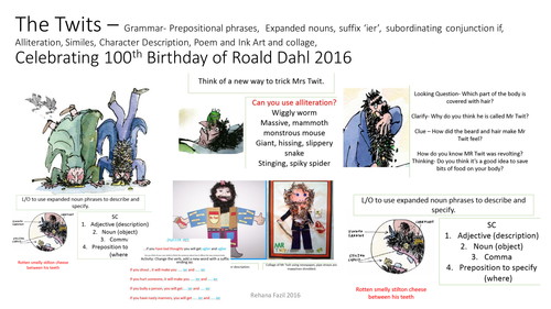 The Twits Roal Dahl KS1 and KS2 description