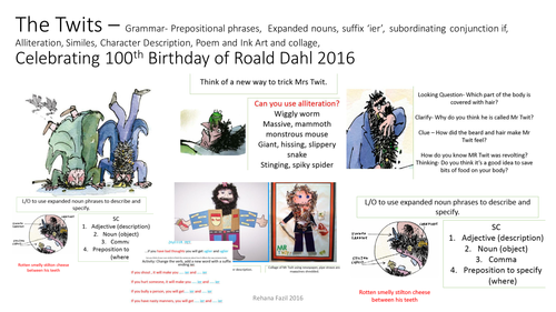 The Twits Roal Dahl Year2 and 3 description