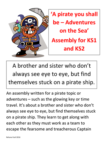 Pirate playscript and lyrics for Primary School