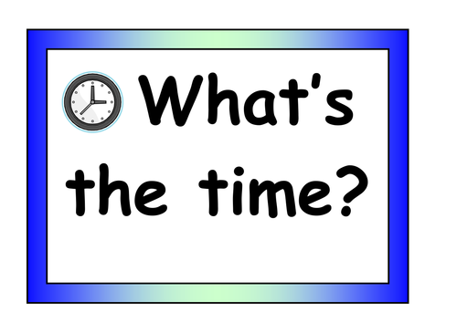 Clock Face and Vocabulary Pack | Teaching Resources