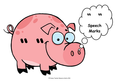 Punctuation Display Posters - Pigs