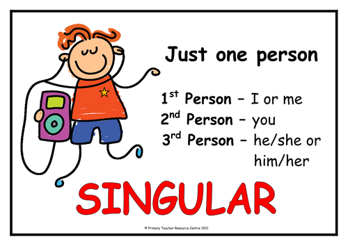 Singular and Plural Display Posters