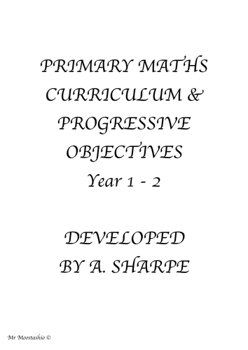 Maths Progressive Objectives Year 1-2