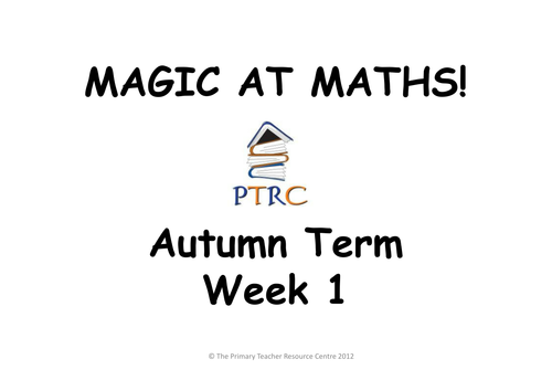 Year 5/6 Magic at Maths - Autumn Term Pack
